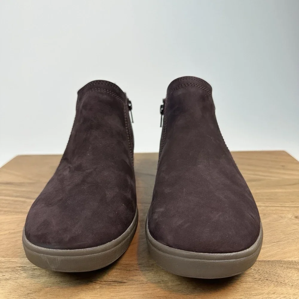 New‎ Womens Cobb Hill Bailee Chelsea Boot Purple Nubuck Leather Shoes Size 9  M